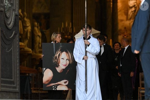 Les obsèques de l'actrice française Nathalie Baye à l'église Saint-Sulpice, à Paris, France, le 24 avril 2026. Photo par Lionel Urman/ABACAPRESS.COM