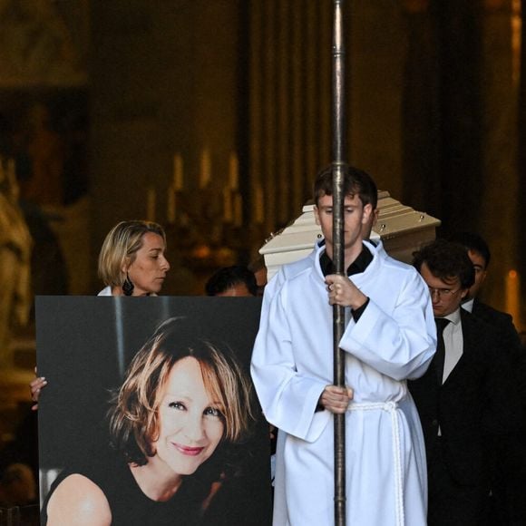 Les obsèques de l'actrice française Nathalie Baye à l'église Saint-Sulpice, à Paris, France, le 24 avril 2026. Photo par Lionel Urman/ABACAPRESS.COM