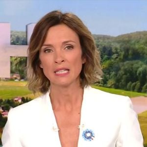 Isabelle Ithurburu lors du journal de TF1