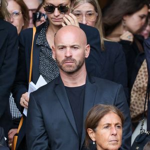 Franck Gastambide, guest Sortie des obsèques de Mathilde Favier en l'église Saint-Sulpice à Paris le 31 aout 2026. © Dominique Jacovides-Cyril Moreau/Bestimage