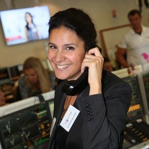 Apolline de Malherbe participant à la 15e journée caritative d'Aurel BGC pour honorer la mémoire des 658 employés de BGC tués au WTC le 11 septembre 2001, tenue au siège d'Aurel BGC, rue Richelieu à Paris, France, le 11 septembre 2019. Photo by Jerome Domine/ABACAPRESS.COM