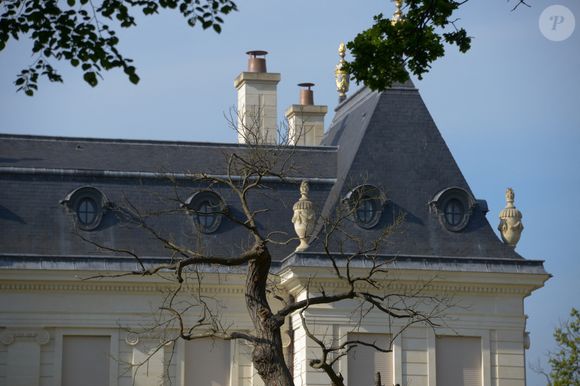 Vue générale du Château Louis XIV, le château où Kim Kardashian et Kanye West sont censés célébrer leur mariage, à Louveciennes, près de Paris, en France, le 10 avril 2014. Photo by Thierry Orban/ABACAPRESS.COM