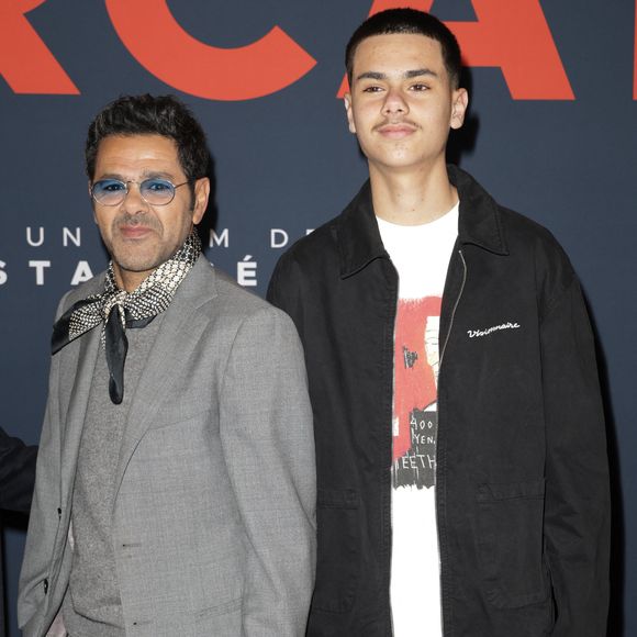 Jamel Debbouze et Léon Debbouze - Première du film "Mercato" au cinéma "Le Grand Rex" à Paris, le 17 février 2025.
© Guirec Coadic/Bestimage