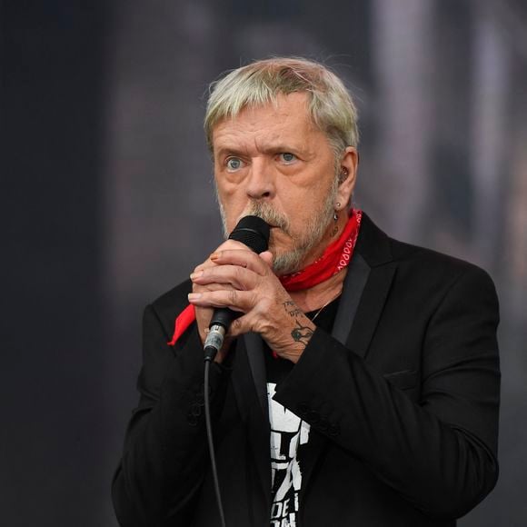 Le chanteur Renaud se produit lors de la Fête de l'Humanité à La Courneuve en banlieue parisienne, France, le 17 septembre 2017. Photo par Francois Pauletto/Abaca