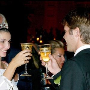 Mariage du prince Emmanuel-Philibert de Savoie et de Clotilde Courau à la basilique Sainte-Marie-des-Anges à Rome le 25 septembre 2003 © AGENCE / BESTIMAGE