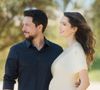 D'adorables images la montrant en compagnie du prince et de son épouse ont été dévoilées.

Le prince Hussein ben Abdallah de Jordanie et la princesse Rajwa Al Saif (enceinte) lors d'un rendez-vous pour les 30 ans du prince le 15 mai 2024.
© Dana Press / Bestimage