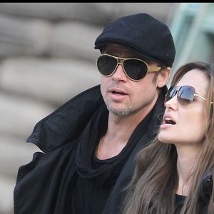 Brad Pitt et Angelina Jolie.