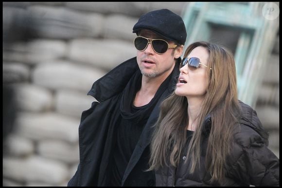 Brad Pitt et Angelina Jolie.