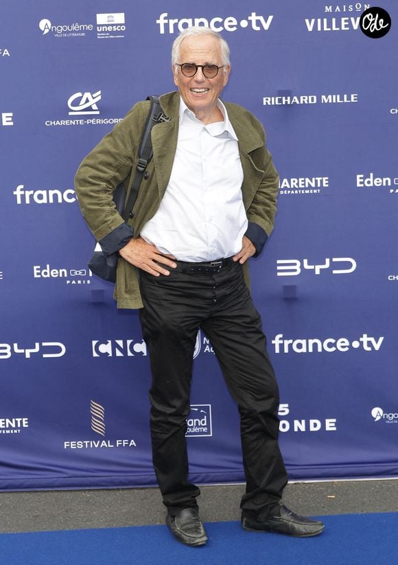 Fabrice Luchini au photocall de la soirée (Tapis bleu) lors de la 19ème édition du festival du film francophone d'Angoulême le 25 août 2026. © Coadic Guirec / Bestimage