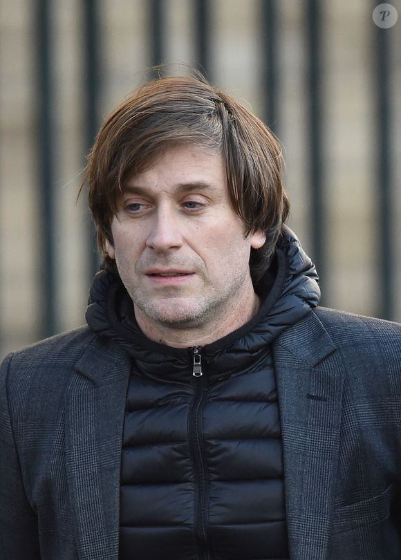 Thomas Dutronc arrivant à la cérémonie funéraire organisée en mémoire de Johnny Hallyday à Paris .Photo by Christian Liewig Abacapress.com