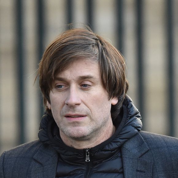 Thomas Dutronc arrivant à la cérémonie funéraire organisée en mémoire de Johnny Hallyday à Paris .Photo by Christian Liewig Abacapress.com