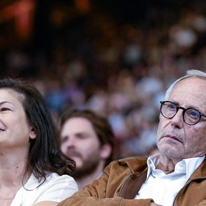 Fabrice Luchini et sa compagne Emmanuelle Garassino lors de la cérémonie d’ouverture de la 15ème édition du Festival du film Lumière à Lyon, du 15 au 22 octobre 2023. 
© Sandrine Thesillat / Panoramic / Bestimage