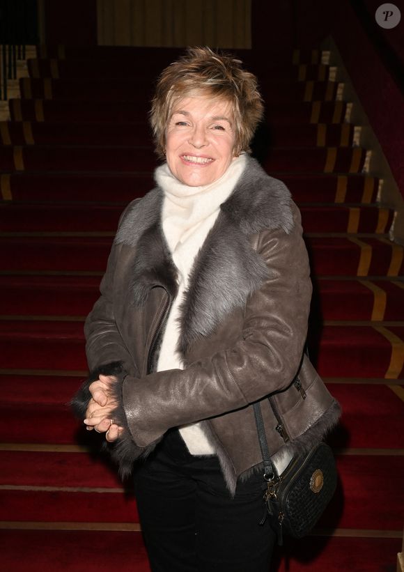 Exclusif - Véronique Jannot - 100ème de la pièce "Je préfère qu'on reste ensemble" au Théâtre des Variétés à Paris le 12 janvier 2023. © Coadic Guirec/Bestimage