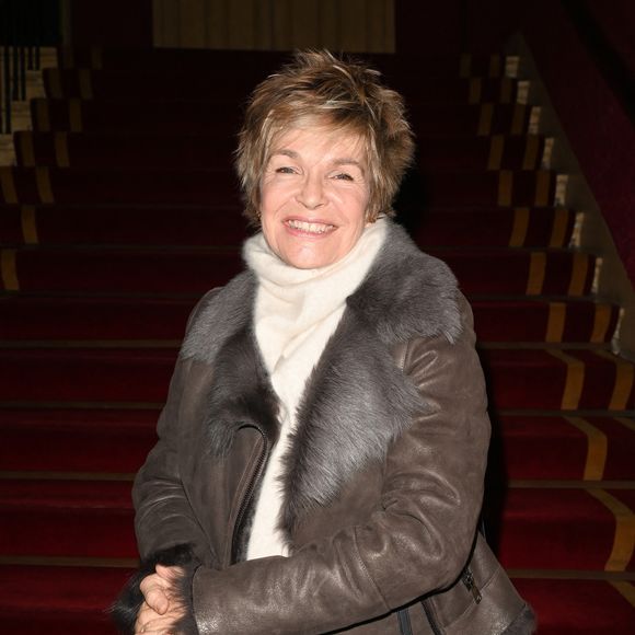 Exclusif - Véronique Jannot - 100ème de la pièce "Je préfère qu'on reste ensemble" au Théâtre des Variétés à Paris le 12 janvier 2023. © Coadic Guirec/Bestimage