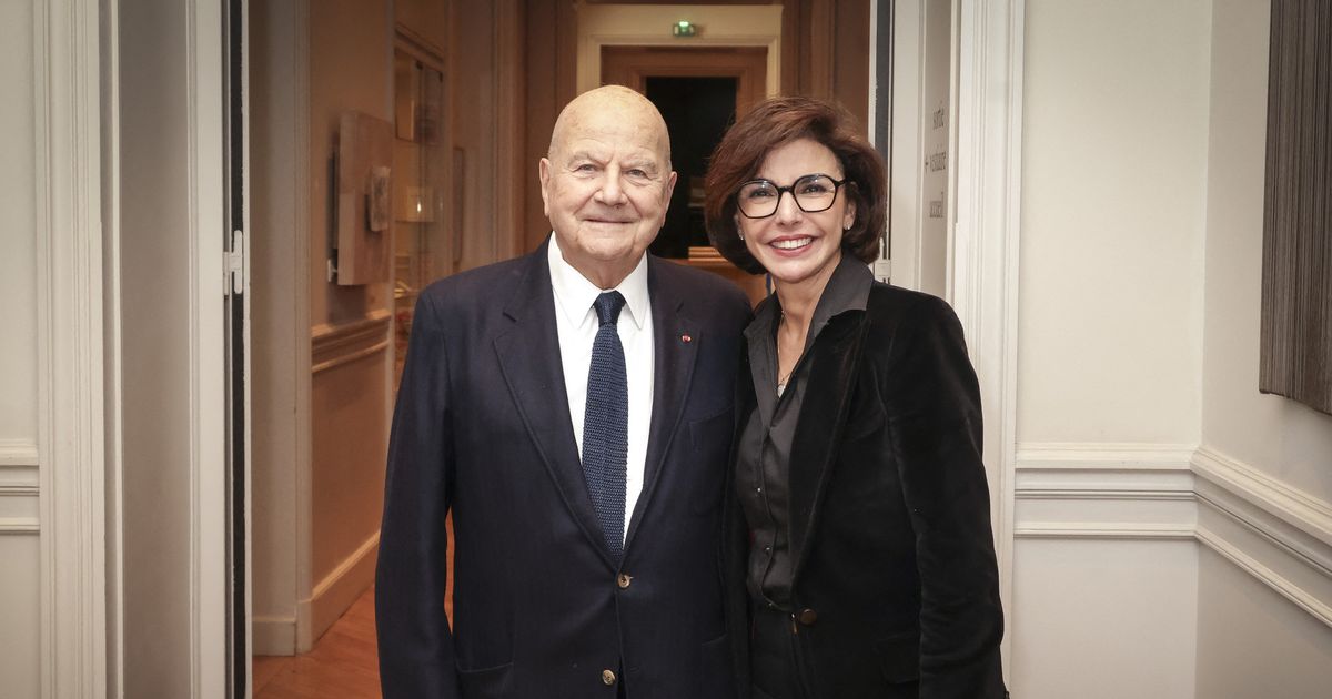 Marc Ladreit de Lacharrière et Rachida Dati réunis pour le dernier dîner de l'année du Cercle de la Revue des Deux Mondes