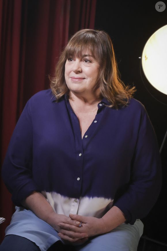 Exclusif - No Web - Michèle Bernier - Enregistrement de l'émission "Olympiascope", présentée par B.Montiel, et diffusée le 4 janvier 2024  sur Olympia TV, une chaîne du groupe Canal+ et en replay sur myCANAL. Le 28 mars 2023
© Jack Tribeca / Bestimage