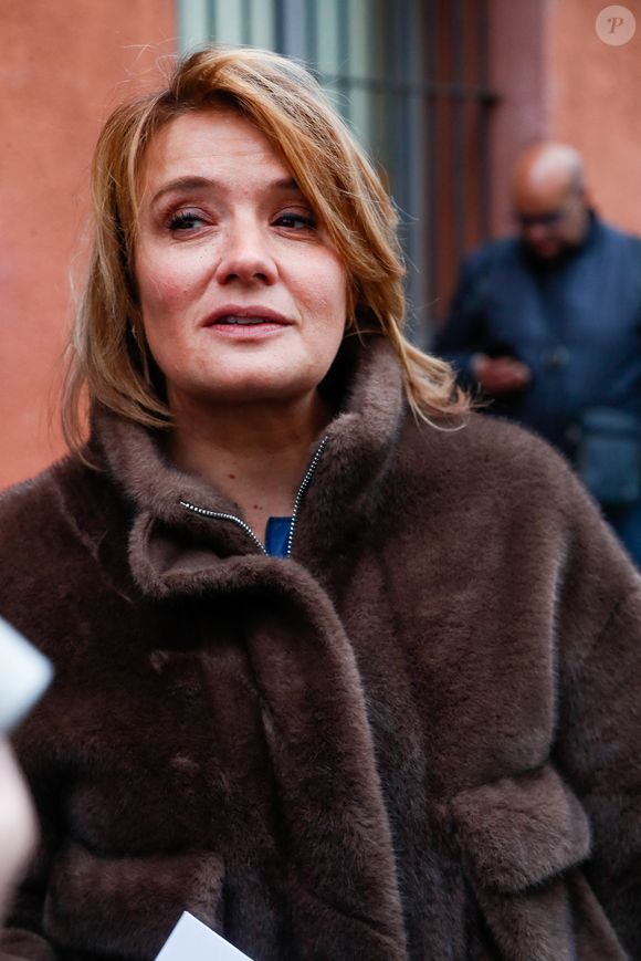 La principale intéressée ne s'est pas encore exprimée sur la nouvelle

Exclusif - Pascale de La Tour du Pin - Arrivées au plateau de la dernière émission "Touche pas à mon poste" (TPMP) diffusée en direct sur C8 avant la fermeture de la chaine le 28 février, à Paris, France, le 27 février 2025. © Christophe Clovis/Bestimage