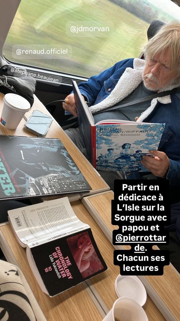 Lolita Séchan publie une Story de son père Renaud en direction du Vaucluse ©Instagram - Lolita Séchant