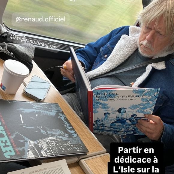 Lolita Séchan publie une Story de son père Renaud en direction du Vaucluse ©Instagram - Lolita Séchant