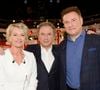 Ils se sont séparés en 2021, mais restent proches.
Sophie Davant, Michel Drucker et Pierre Sled - Enregistrement de l'émission "Vivement Dimanche" à Paris le 1er Avril 2015.  Invité principal Sophie Davant. COADIC GUIREC / BESTIMAGE