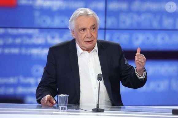 Exclusif - Michel Sardou apparaît sur BFM TV le 19 janvier 2023 à Paris, France. Photo by Jerome Dominé/ABACAPRESS.COM