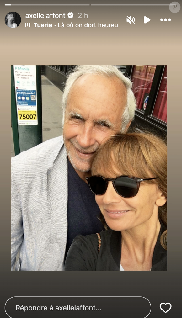 en story, la comédienne a tenu à partager des photo de son célèbre papa. Une de leur duo complice

Axelle Laffont rend hommage à son père Patrice Laffont pour le premier anniversaire de sa mort.