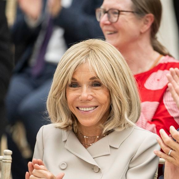 Emmanuel Macron, président de la République Française, et la Première dame Brigitte Macron, visitent le British Museum à Londres, lors de leur voyage officiel au Royaume Uni (8 - 10 juillet 2025), le 9 juillet 2025
© Eliot Blondet / Pool / Bestimage