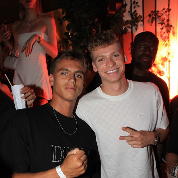 Exclusif - Kauli Vaast, Léon Marchand - Soirée au club L'Arc avec les champions olympiques lors des Jeux Olympiques Paris 2024. Le 10 août 2024
© Baldini / Bestimage