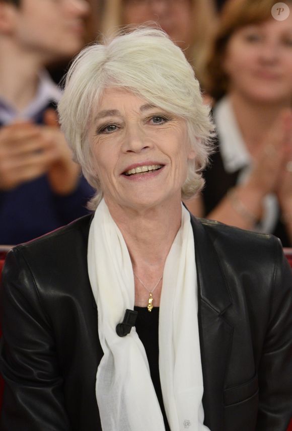Francoise Hardy - Enregistrement de l'emission "Vivement Dimanche" a Paris le 24 septembre 2013. L'emission sera diffusee le 29 septembre 2013.