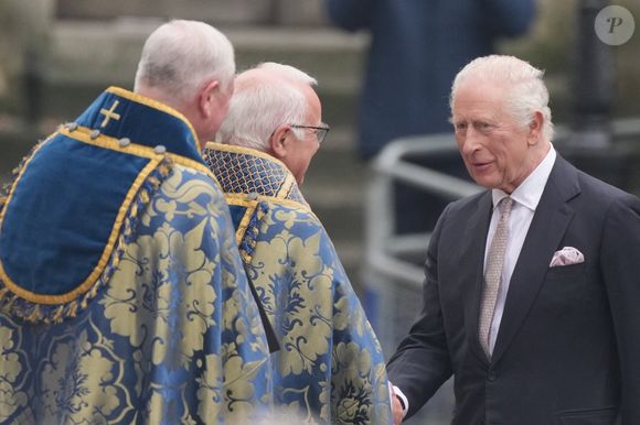 Le roi Charles III d'Angleterre, - La famille royale britannique célèbre le 76ème Commonwealth Day à l'abbaye de Westminster à Londres, le 10 mars 2025.