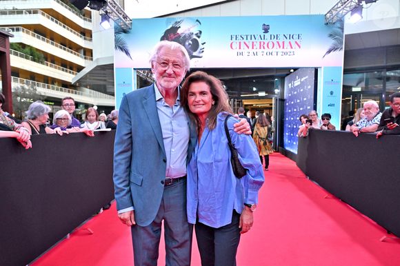 Pierre Gagnaire et sa femme Sylvie durant la cérémonie de clôture et remise des prix de la 5eme édition du Nice Festival CinéRoman au cinéma Pathé Gare du Sud à Nice, le 7 octobre 2023. © Bruno Bebert/Pool Nice/Bestimage