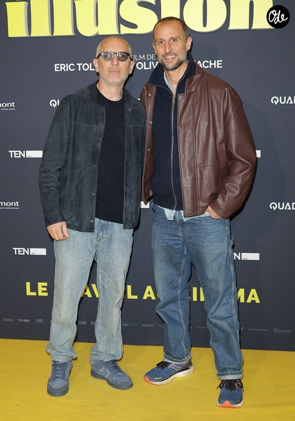 Gad Elmaleh et Arié Elmaleh - Première du film "Juste une illusion" au cinéma Le Grand Rex à Paris le 22 mars 2026. © Coadic Guirec/Bestimage