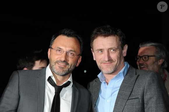Frederic Lopez et Jean-Paul Rouve assistent à la cérémonie d'ouverture du 19e Festival du film de comédie de l'Alpe d'Huez, France, le 13 janvier 2016. Photo par Mireille Ampilhac/ABACAPRESS.COM