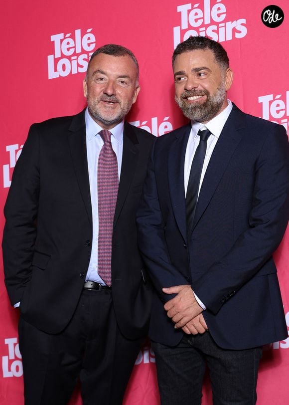 Gerald-Brice Viret et Julien Lamury Dessauvages - Photocall des "Télé Loisirs Awards" au Casino de Paris le 29 Septembre 2026. © Denis Guignebourg/Bestimage