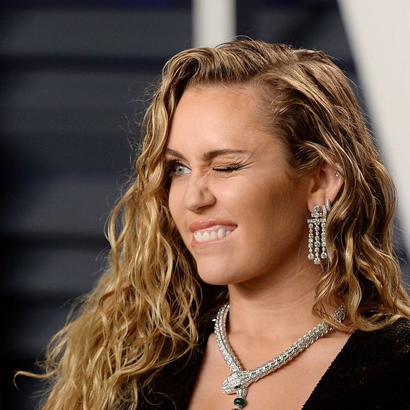 Miley Cyrus à la soirée Vanity Fair Oscar Party à Los Angeles, le 24 février 2019. Bestimage