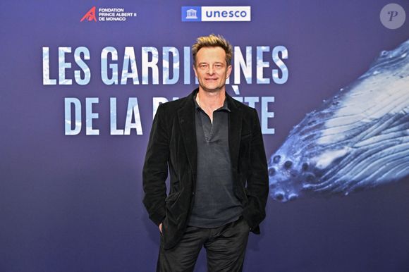 David Hallyday durant l'avant première mondiale au Grimaldi Forum à Monaco, le 9 février 2023, du film "Les gardiennes de la planète". © Bruno Bebert / Bestimage
