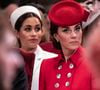 Kate et Meghan seront-elles bientôt réunies ?
Catherine Kate Middleton, duchesse de Cambridge, Meghan Markle, enceinte, duchesse de Sussex lors de la messe en l'honneur de la journée du Commonwealth à l'abbaye de Westminster à Londres. EXPRESS SYNDICATION / BESTIMAGE
