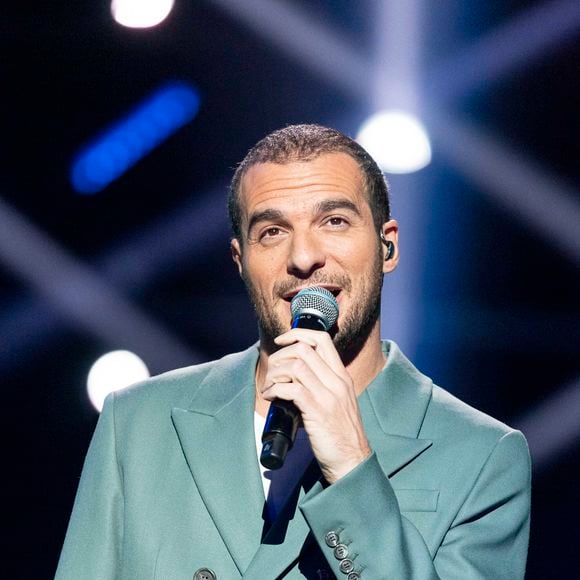 Amir Haddad - Enregistrement de l'émission "La fête de la chanson française" à Paris, présentée par L.Thilleman et A.Manoukian, et diffusée le 20 décembre sur France 3
© Pierre Perusseau / Bestimage
