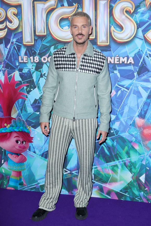 M. Pokora assiste à l'avant-première de Les Trolls 3 au Gaumont Marignan à Paris, France, le 11 octobre 2023. Photo par Jerome Domine/ABACAPRESS.COM