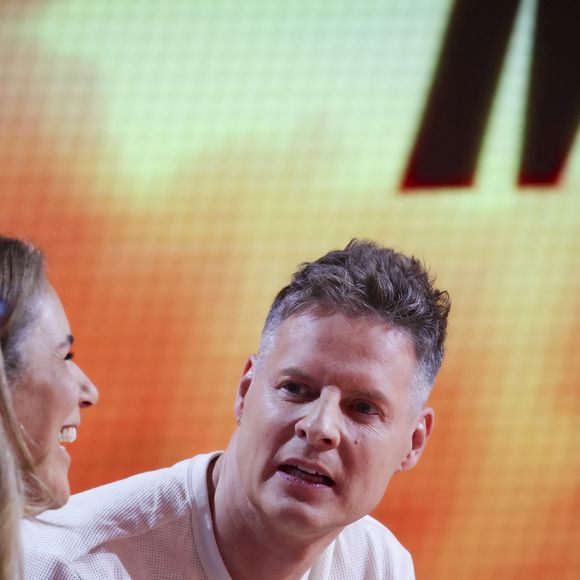 Exclusif - Matthieu Delormeau, sur le plateau de  TBT9 présenté par C.Hanouna, et diffusé en direct sur W9, Paris, France, le 15 octobre 2025. © Jack Tribeca / Bestimage