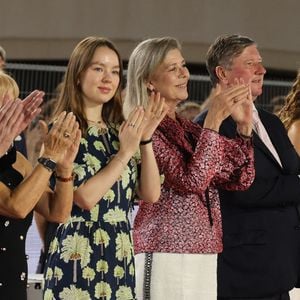 Alexandra de Hanovre, la princesse Caroline de Hanovre, Jan Tops - Jumping international Monte Carlo, Longines Global Champions Tour à Monaco le 6 juillet 2024. © Claudia Albuquerque/Bestimage