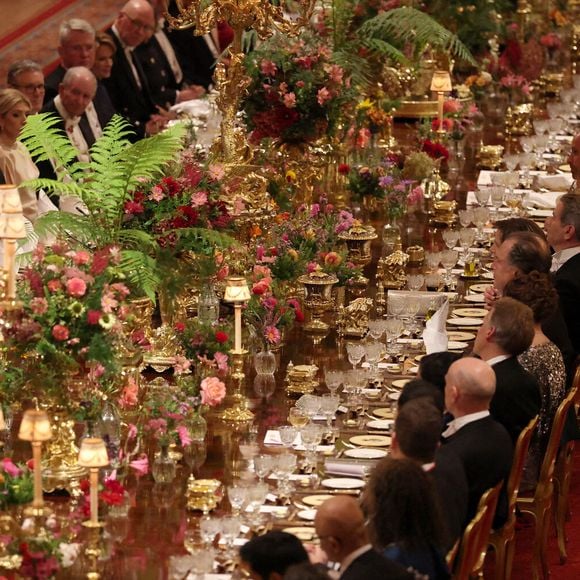 Cela est arrivé lors de la visite d'État de Donald Trump

Le président américain Donald Trump prononce son discours sous le regard de la princesse de Galles et des invités lors du banquet d'État organisé pour le président américain et la première dame Melania Trump au château de Windsor, dans le Berkshire, au premier jour de leur deuxième visite d'État au Royaume-Uni. Mercredi 17 septembre 2025. Photo by Phil Noble/PA Wire/ABACAPRESS.COM