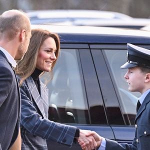 Le prince William, prince de Galles, et Catherine (Kate) Middleton, princesse de Galles, arrivent pour visiter l'Académie nationale de curling à Stirling, Royaume Uni, le 20 janvier 2026. Cover Images via ZUMA Press / Bestimage/Bestimage