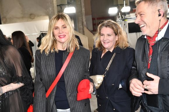 Marie-Amélie Seigner et Emmanuelle Seigner - Backstage du défilé de mode Haute-Couture Alexandre Vauthier au 50 boulevard Lefebvre lors de la Fashion Week Printemps-été 2023 de Paris, France, le 24 janvier 2023. ©  Veeren/Bestimage