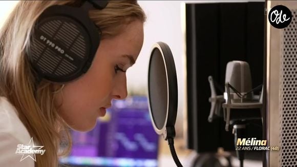 Mélina fait partie de la nouvelle promotion de la "Star Academy". Capture d'écran TF1
