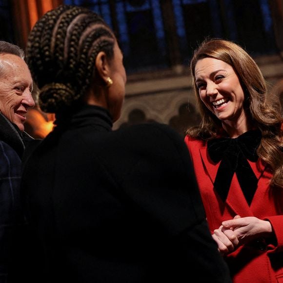 La princesse de Galles arrive à l'abbaye de Westminster, à Londres, pour assister à la cérémonie de chants Together At Christmas. Date de la photo : Vendredi 6 décembre 2024. ... Isabel Infantes/PA Wire