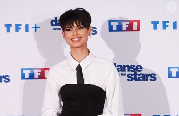 Eve Gilles (miss France 2024) - Photocall de lancement de la saison 2025 de "Danse avec les stars" (DALS) au siège de  TF1 à Boulogne-Billancourt, France, le 16 janvier 2025. © Christophe Clovis / Bestimage