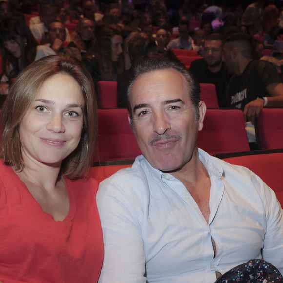 Exclusif - Nathalie Pechalat et son mari Jean Dujardin - People à la représentation exceptionnelle du spectacle musical "Sur la route Enchantée" de Chantal Goya au Palais des Congrès de la Porte Maillot à Paris - © Jack Tribeca / Bestimage
