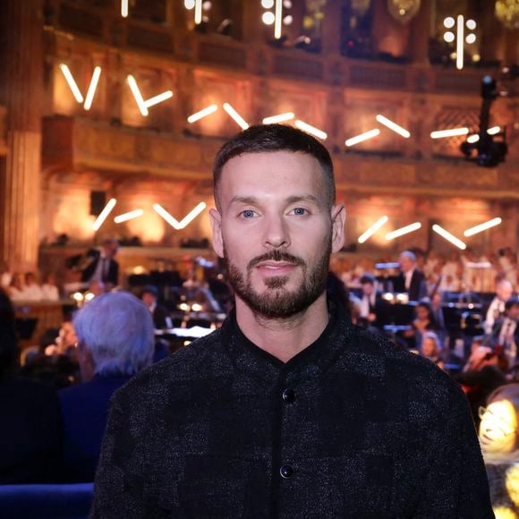 Exclusif - Matt Pokora (M. Pokora) lors de l'enregistrement de l'émission Le Grand Echiquier - Spécial Claude François présentée par C.Chazal et A.Manoukian et diffusée le 13 janvier sur France, à l'Opéra royal du château de Versailles, accompagné par l'Orchestre de l'Opéra Royal à Versailles, France, le 16 septembre 2025. Jack Tribeca/Bestimage