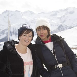Béatrice de la Boulaye, Sonia Rolland pour Tropiques criminels. - Rendez-vous avec les actrices et acteurs de la 24ème édition du festival Tv de Luchon le 12 février 2022. © Christophe Aubert / Bestimage